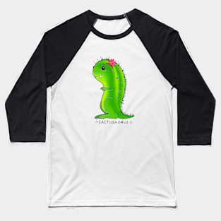 Cactusaurus Baseball T-Shirt